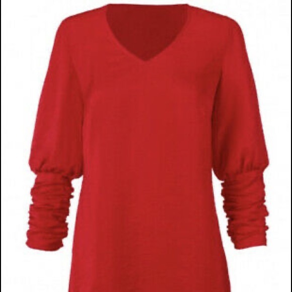 CAbi Tops - 🌸 NWOT | Cabi Red Aurora Blouse | XS